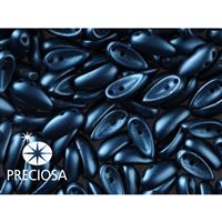 PRECIOSA Chilli Perlen 4x11 mm 15 Stck. Blau (02010 25033)