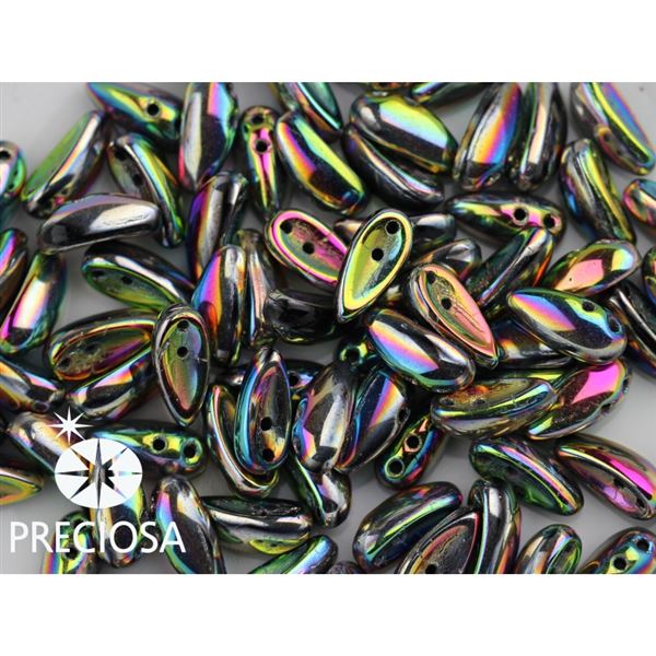 PRECIOSA Chilli Perlen 4x11 mm 15 Stck. Silber (23980 28103)