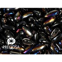 PRECIOSA Chilli Perlen 4x11 mm 15 Stck. Schwarz (23980 28101)