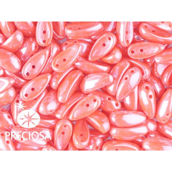 PRECIOSA Chilli Perlen 4x11 mm 15 Stck. Rosa (93180 21402)