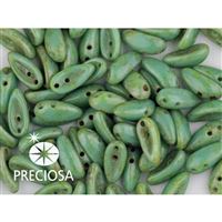 PRECIOSA Chilli Perlen 4x11 mm 15 Stck. Grün (63130 86805)