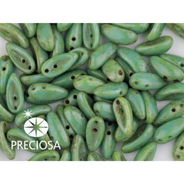 PRECIOSA Chilli Perlen 4x11 mm 15 Stck. Gr�n (63130 86805)