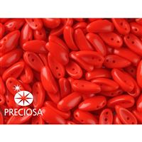 PRECIOSA Chilli Perlen 4x11 mm 15 Stck. Rot (93180)