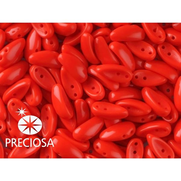 PRECIOSA Chilli Perlen 4x11 mm 15 Stck. Rot (93180)