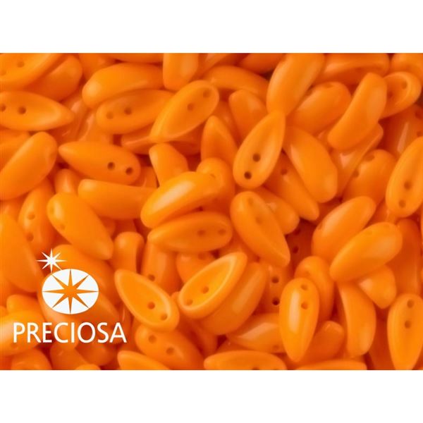 PRECIOSA Chilli Perlen 4x11 mm 15 Stck. Orange (93120)