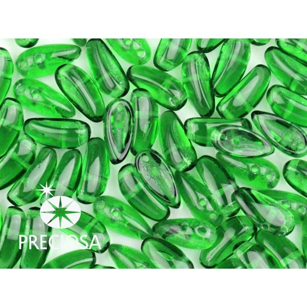 PRECIOSA Chilli Perlen 4x11 mm 15 Stck. Gr�n (50140)