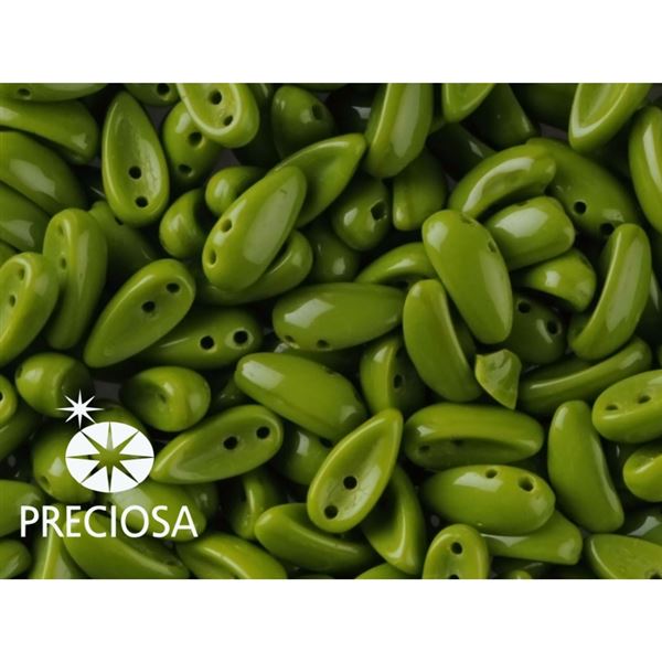 PRECIOSA Chilli Perlen 4x11 mm 15 Stck. Grn (53420)