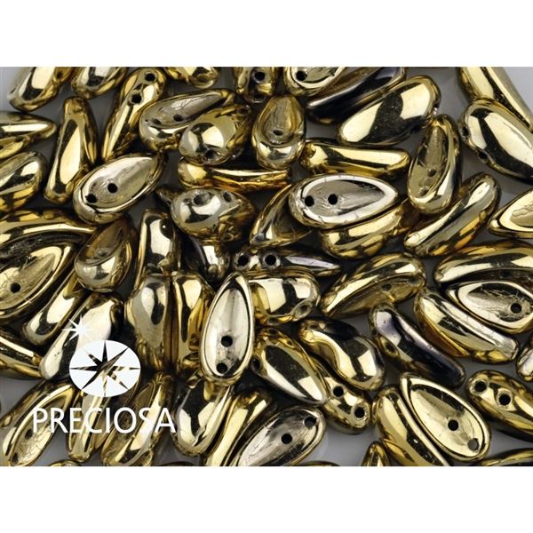 PRECIOSA Chilli Perlen 4x11 mm 15 Stck. Gold (23980 26443)