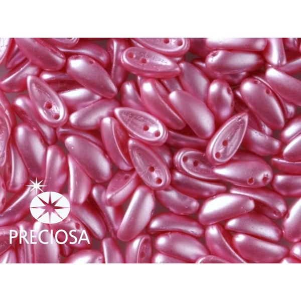 PRECIOSA Chilli Perlen 4x11 mm 15 Stck. Rosa (02010 25008)