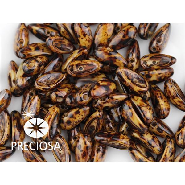 PRECIOSA Chilli Perlen 4x11 mm 15 Stck. Braun (13020 86805)