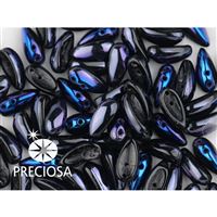 PRECIOSA Chilli Perlen 4x11 mm 15 Stck. Shwarz (23980 23101)