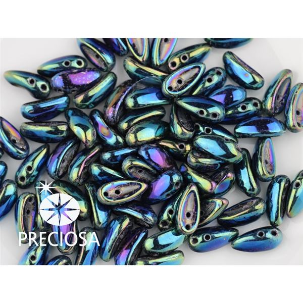 PRECIOSA Chilli Perlen 4x11 mm 15 Stck. Iris (23980 21455)