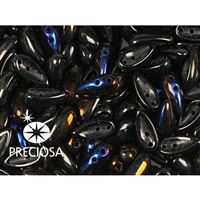 PRECIOSA Chilli Perlen 4x11 mm 15 Stck. Shwarz (23980 22201)