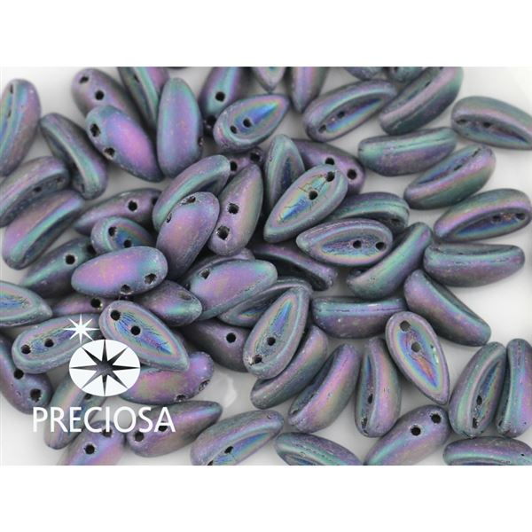 PRECIOSA Chilli Perlen 4x11 mm 15 Stck. Iris mat (23980 21195)