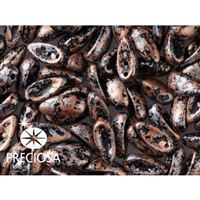 PRECIOSA Chilli Perlen 4x11 mm 15 Stck. Schwarz+bronze (23980 45709)