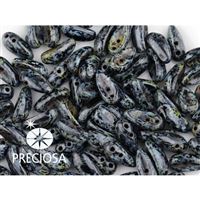 PRECIOSA Chilli Perlen 4x11 mm 15 Stck. Schwarz (23980 86805)