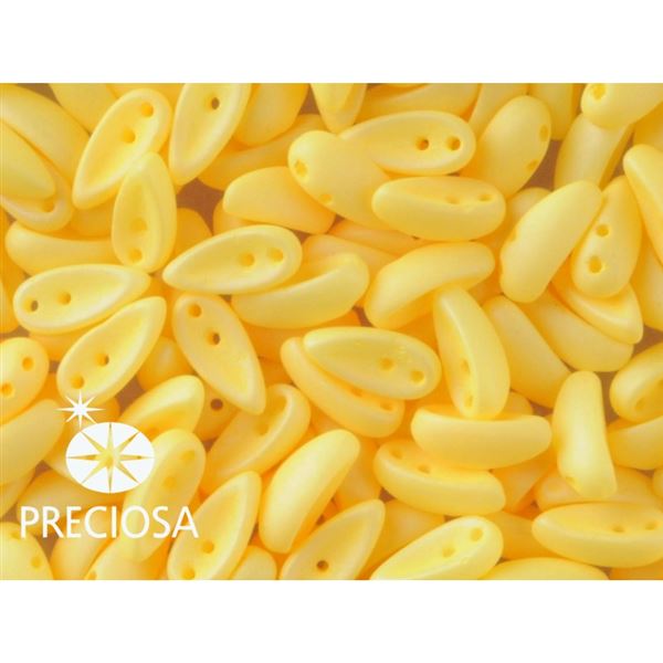 PRECIOSA Chilli Perlen 4x11 mm 15 Stck. Gelb (02010 29573)