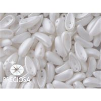 PRECIOSA Chilli Perlen 4x11 mm 15 Stck. Weiss (02010 29571)