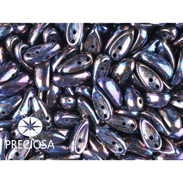 PRECIOSA Chilli Perlen 4x11 mm 15 Stck. Iris (23980 15781)