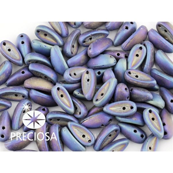 PRECIOSA Chilli Perlen 4x11 mm 15 Stck. Iris MAT (23980 21135)