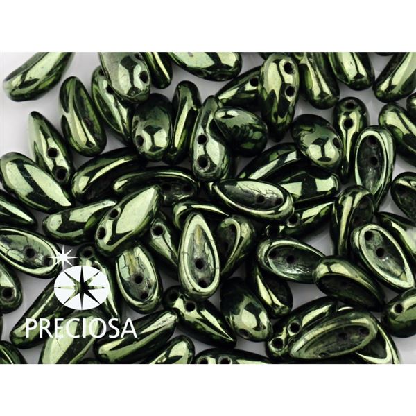 PRECIOSA Chilli Perlen 4x11 mm 15 Stck. Grn (23980 14495)