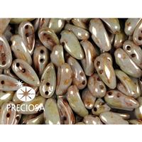 PRECIOSA Chilli Perlen 4x11 mm 15 Stck. Beige (02010 65455)