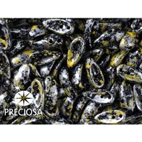 PRECIOSA Chilli Perlen 4x11 mm 15 Stck. Schwarz (23980 45701)