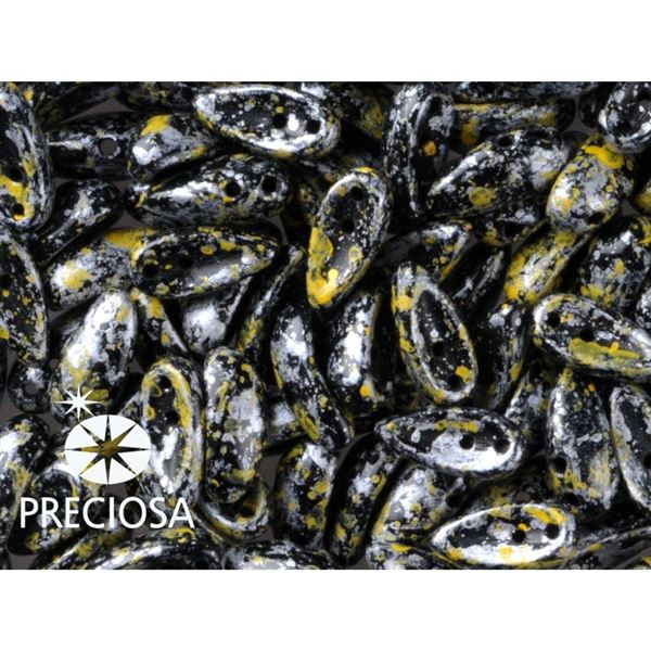 PRECIOSA Chilli Perlen 4x11 mm 15 Stck. Schwarz (23980 45701)