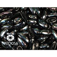 PRECIOSA Chilli Perlen 4x11 mm 15 Stck. Schwarz (23980 29121)