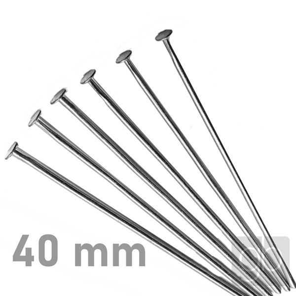 Edelstahl Pins Chirurgischer Stahl 40 mm 30 Stck.
