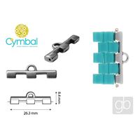 CYMBAL SOROS III TILA BEADS ending Ant. Silber