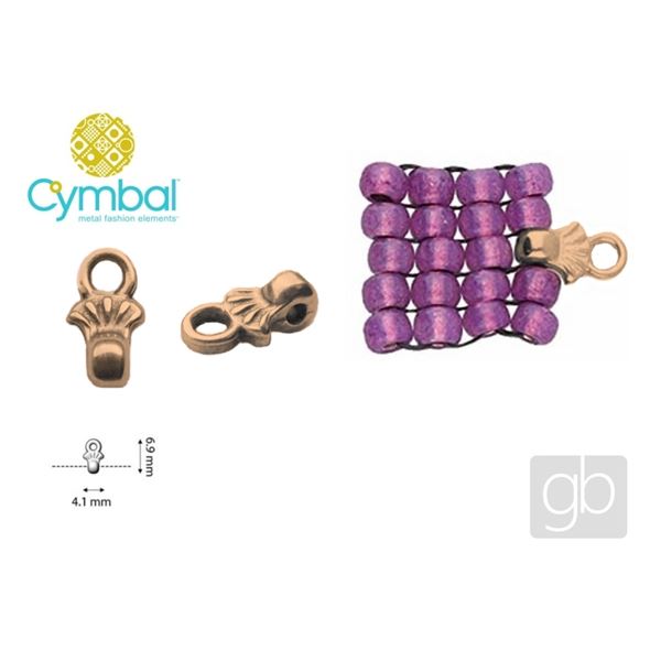 CYMBAL PILOS 8/0 BEADS ending Rosa Gold