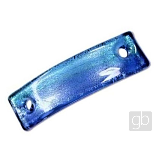 Perlen gebogener Zwei-Loch-Abstandshalter aus geh�rtetem Glas