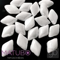 GEMDUO Matubo 8 x 5 mm Weiß Listr L03000