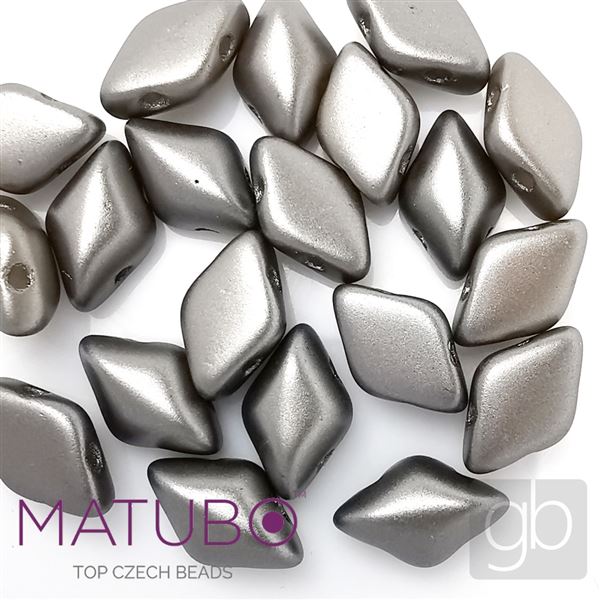 GEMDUO Matubo 8 x 5 mm Grau 25035AL