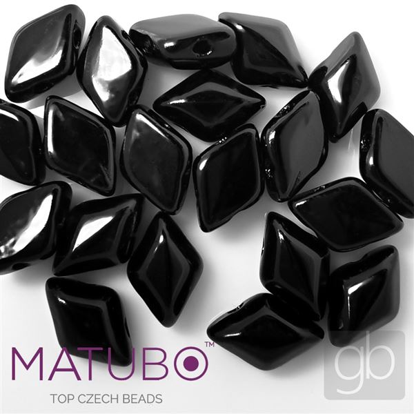 GEMDUO Matubo 8 x 5 mm Schwarz 23980