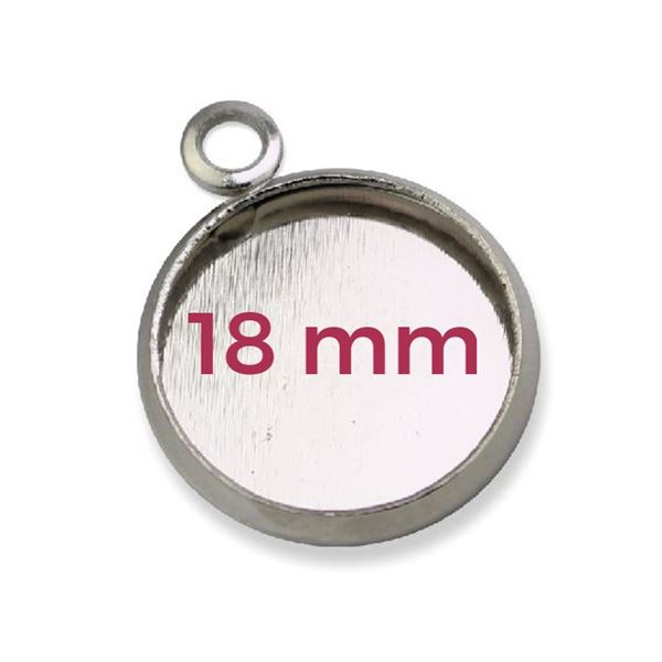 Bijouteriefassung f�r Cabochons 18 mm