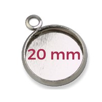 Bijouteriefassung für Cabochons 20 mm