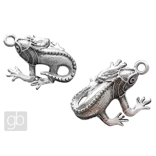 Eidechsenanh�nger 38x27 mm Platin