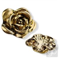 Anhänger 17,6 x 4 mm Rosen Alt. Gold