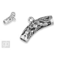 Metallscharnier 26 x 6,6 mm Altes Silber
