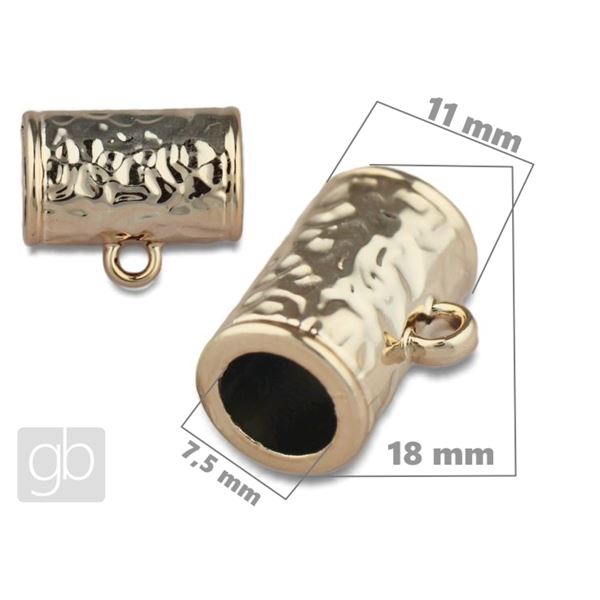 Kunststoffscharnier 18 x 11 mm Goldrosa