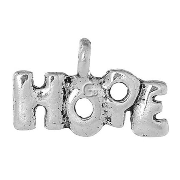 Agsanhnger HOPE Altes Silber 12 x 10 mm