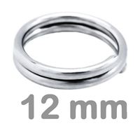 Doppelverbindungsring Chirurgischer Stahl 12 mm (5 Stck.)