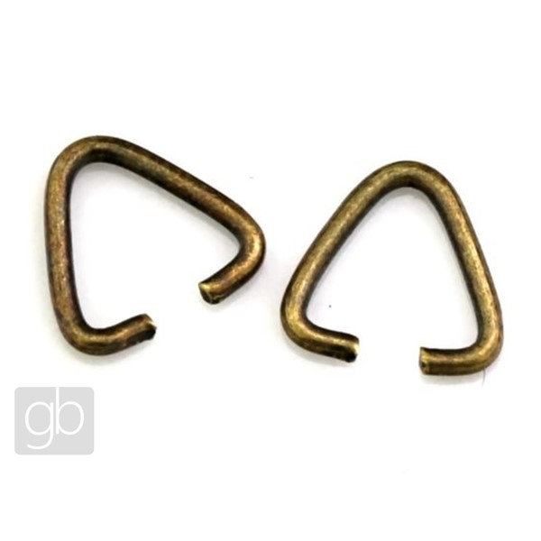 Clips zum anh�ngen 9 mm Altes Messing K945