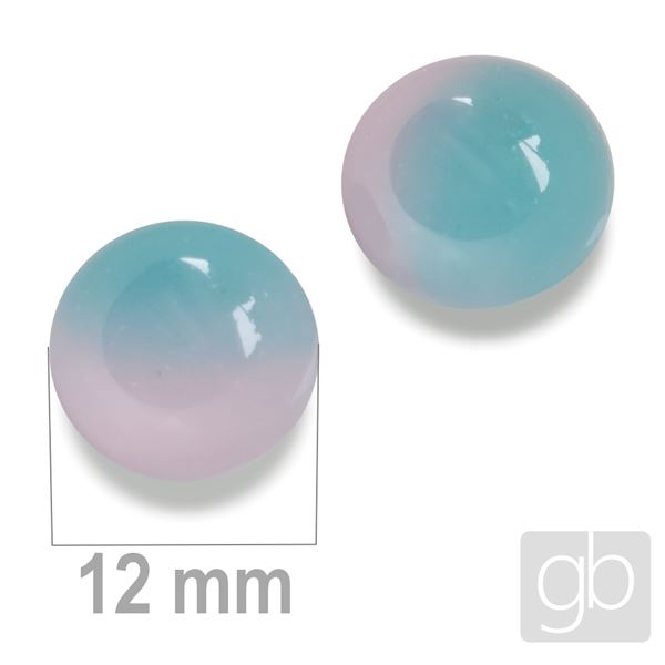 CABOCHON Blau + Rosa 12 mm KAB00014