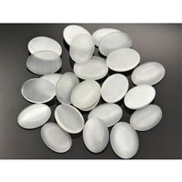 Cabochon Oval Cat Eyes Weiß 25x18 mm