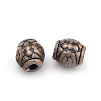 Perlen Metall Antikkupfer 6 x 5 mm (Loch 1,5 mm)