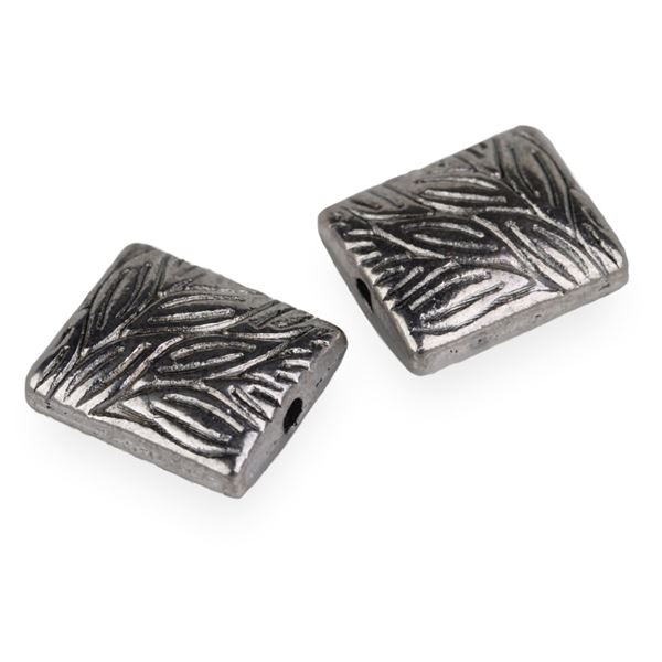 Metallperlen 10x10x4 mm (Loch 1,5 mm)