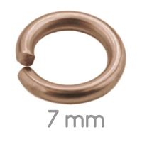 Verbindungsring Rosa Gold 7 mm 10 Stck.